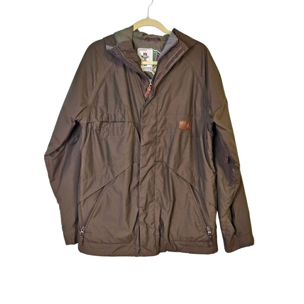 BurtonDry Ride Hooded Dark Green Coat. Size S.